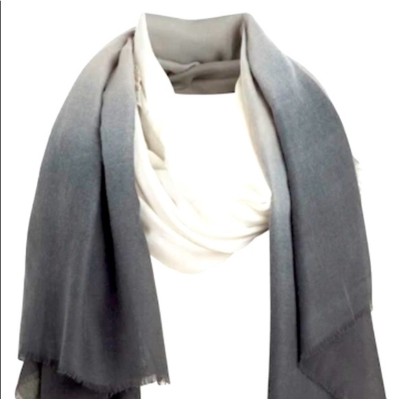 Cushnie Ombré Grey Horizon Scarf